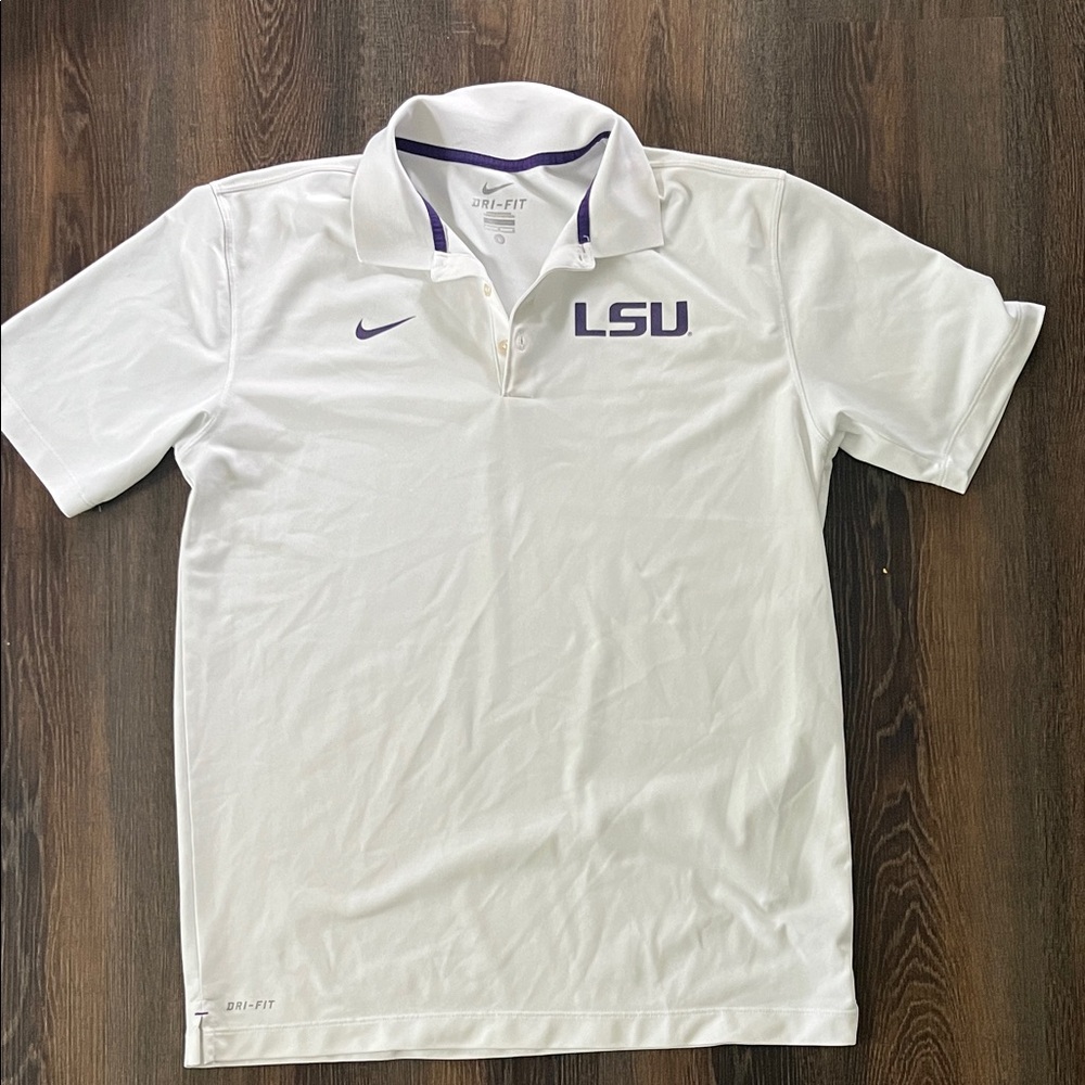 Nike LSU Dri-Fit Polo Shirt